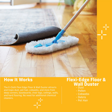Load image into Gallery viewer, Eco Flexi Edge Floor &amp; Wall Duster with Telescopic Handle

