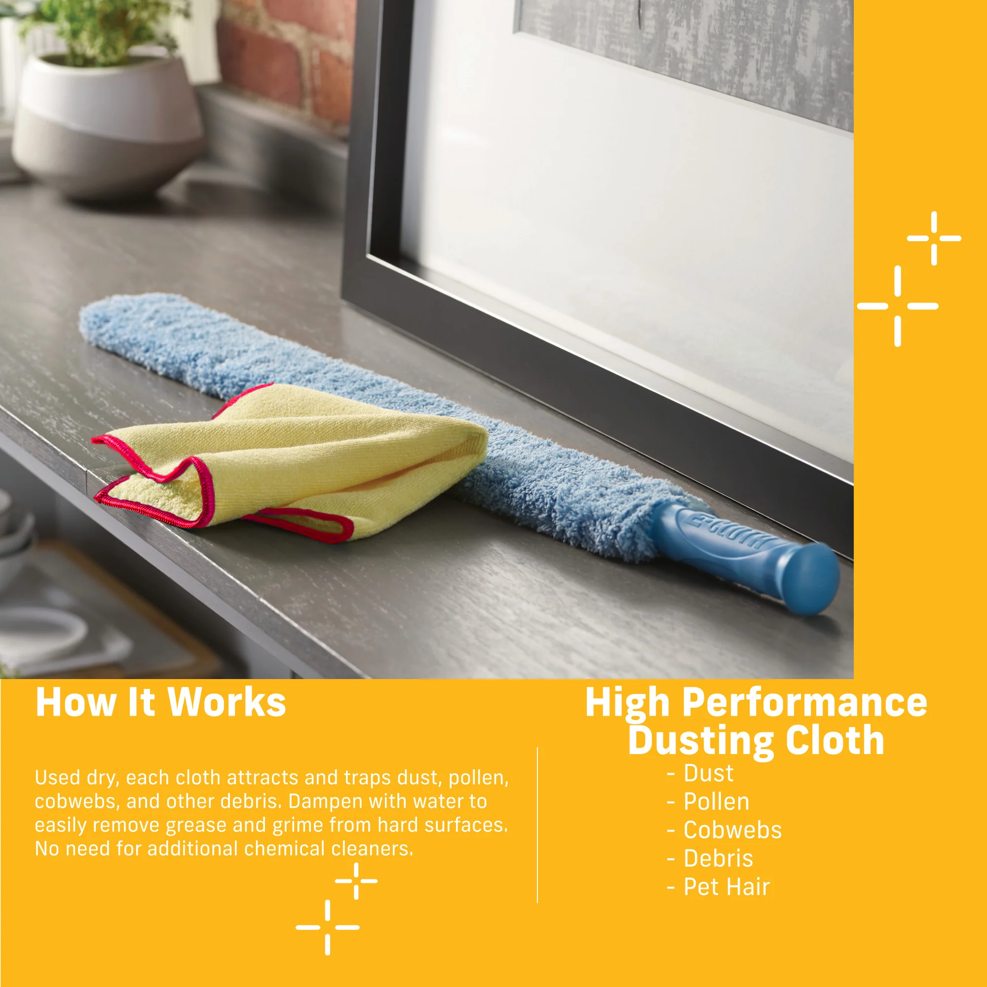 Anti-Dust & Allergen Eco Duster Cloth 2-Pack