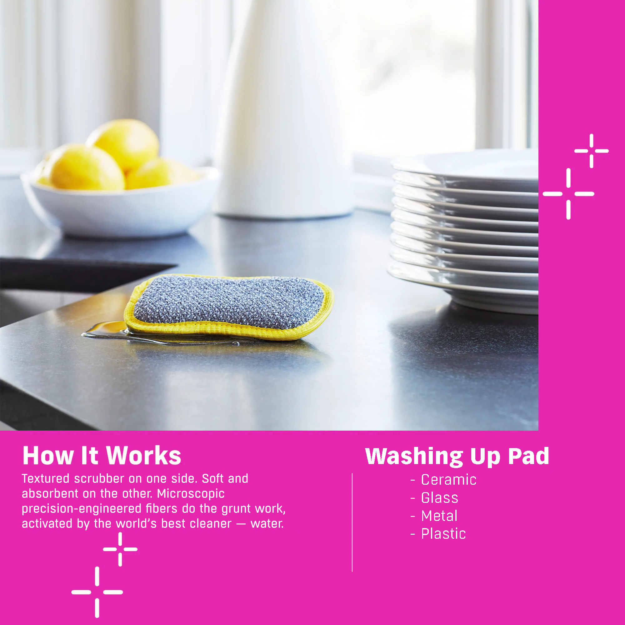 Eco Washing Up Pad For Kitchenware