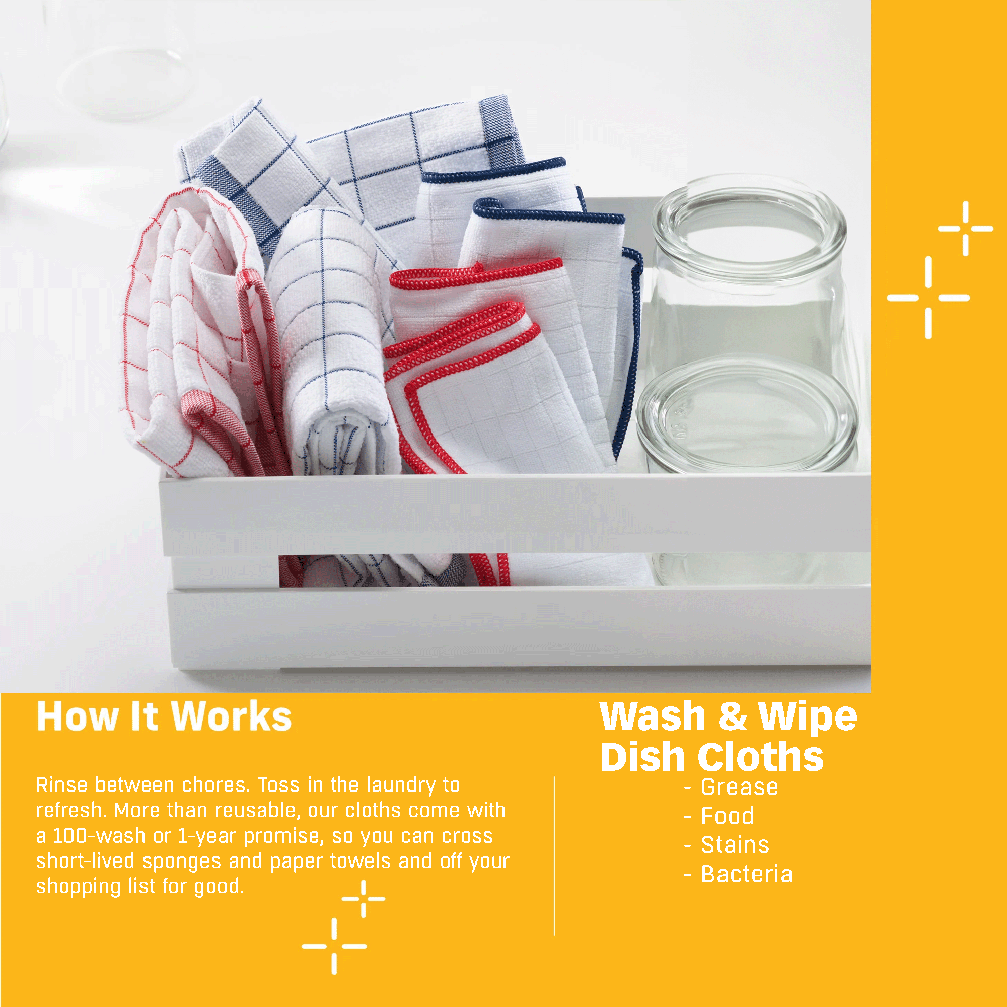 Wash & Wipe Kitchen Eco Cloth Pack